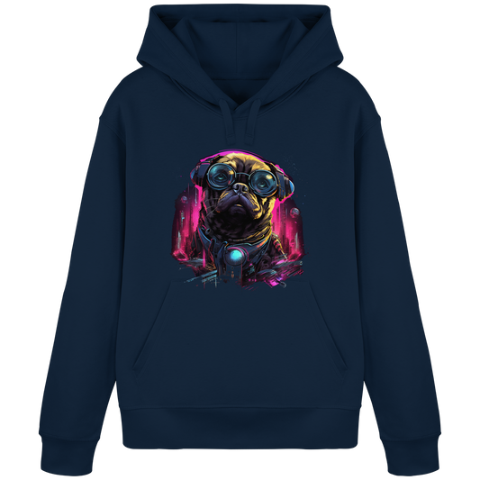 Cyberdog Pug - Organic Basic Hoodie