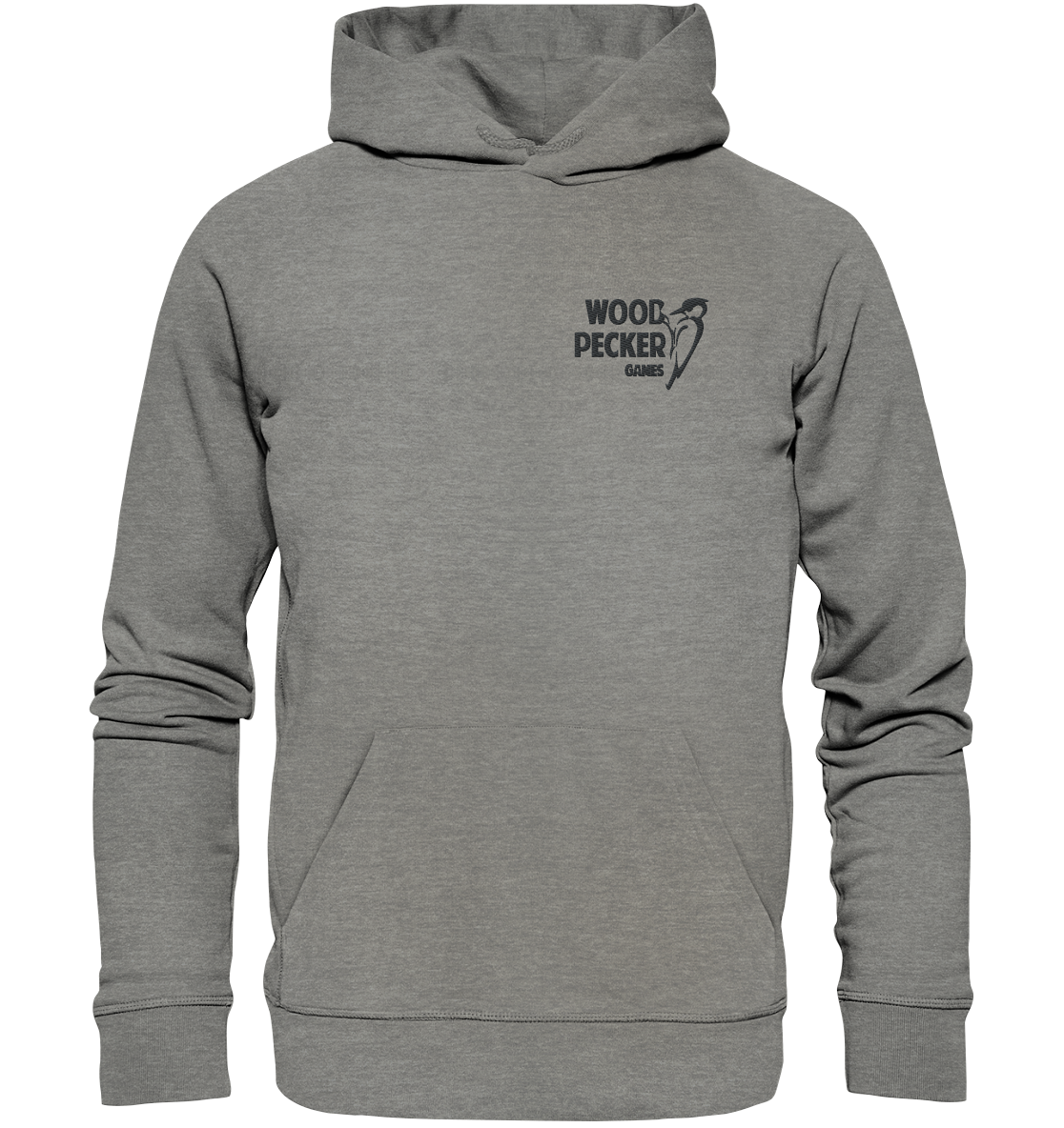 Woodpecker Games Logo - Organic Hoodie (Stick)