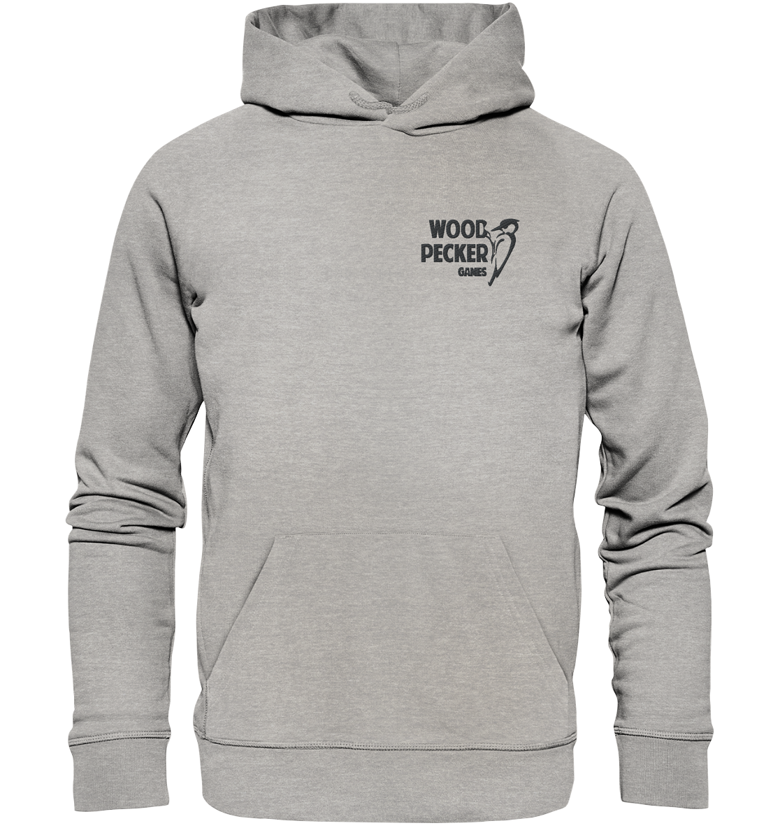 Woodpecker Games Logo - Organic Hoodie (Stick)