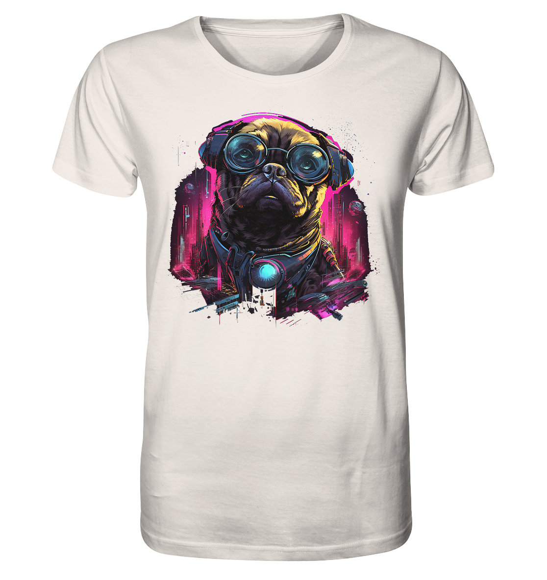 Cyberdog Pug - Organic Shirt