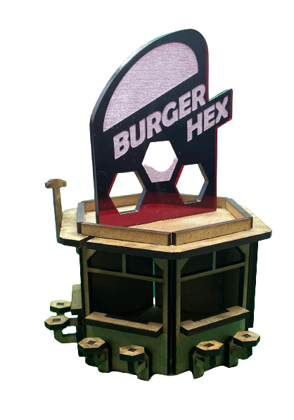 Hexagone de hamburger